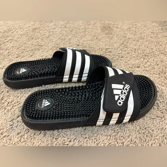 💙🤍adidas • blue & white slides • 8 - Picture 5 of 6